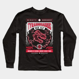 Mighty Brews - Red Tyrannosaurus Long Sleeve T-Shirt